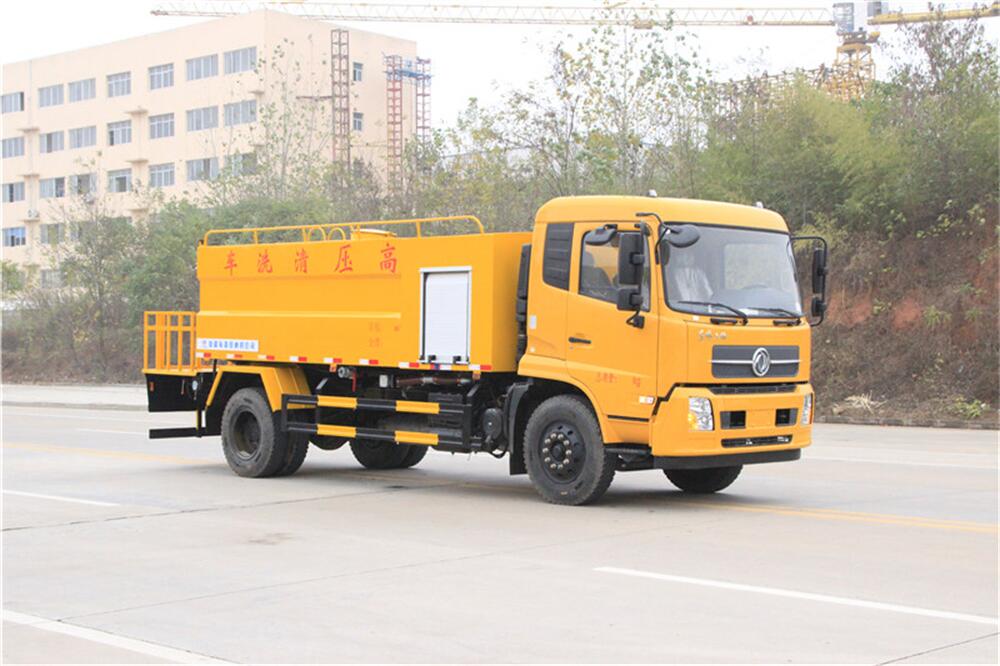 高壓清洗車-程力疏通下水管道國六10立方高壓清洗車藍牌廠家價格