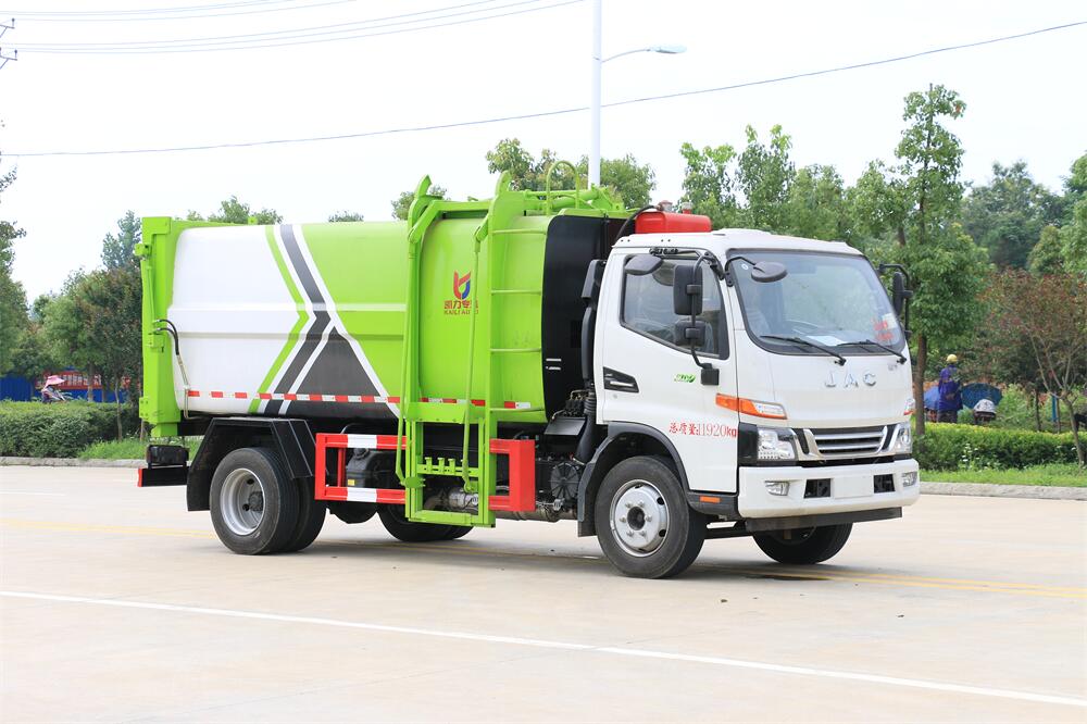 10方掛桶垃圾車(chē)-江淮10方側(cè)裝掛桶自裝式垃圾車(chē)廠家