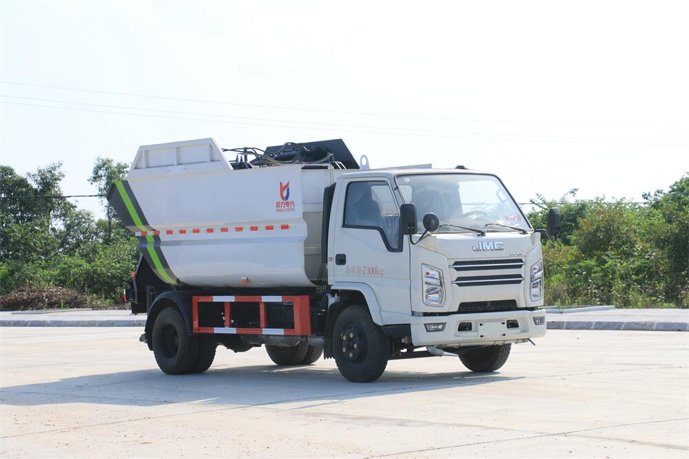 7方自裝卸式垃圾車(chē)-江鈴順達(dá) 7方后掛桶自裝卸式垃圾車(chē)廠家
